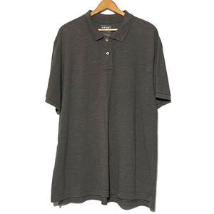 Gray Polo Shirt Men’s Size XXL Old Navy Short Sleeve Cotton Blend Casual Basic